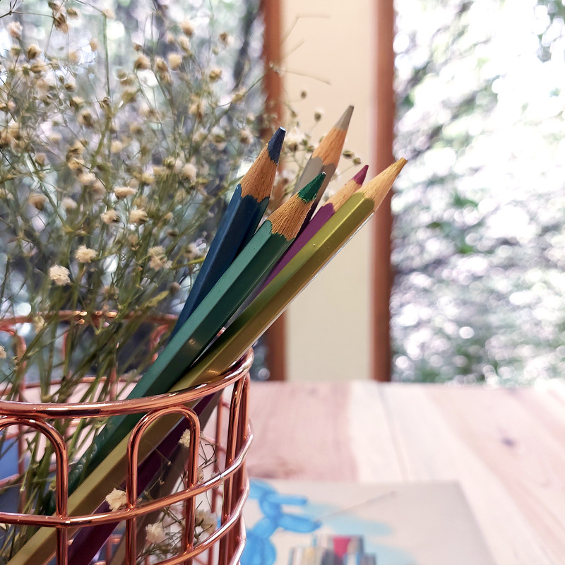 مداد رنگی 5 رنگ فابر کاستل مدل Metallic