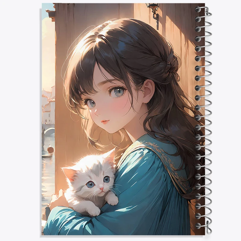 دفتر شطرنجی 50 برگ خندالو طرح دخترانه کد N2606