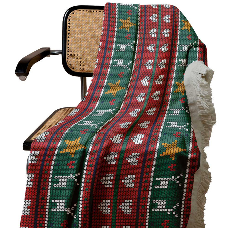 شال مبل مدل جشن کریسمس کد Q1SH1061 سایز 98x180 سانتی متر شال مبل مدل جشن کریسمس کد Q1SH1061 سایز 98x180 سانتی متر