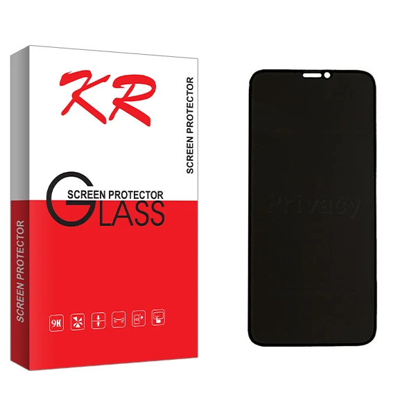 محافظ صفحه نمایش حریم شخصی کی آر مدل +HD مناسب برای گوشی موبایل اپل iPhone 11 Pro