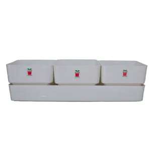 گلدان گلباران مدل گلسار مجموعه 3 عددی