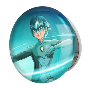 آینه جیبی خندالو طرح دختر کفشدوزکی وایپریون مدل تاشو کد 24989 