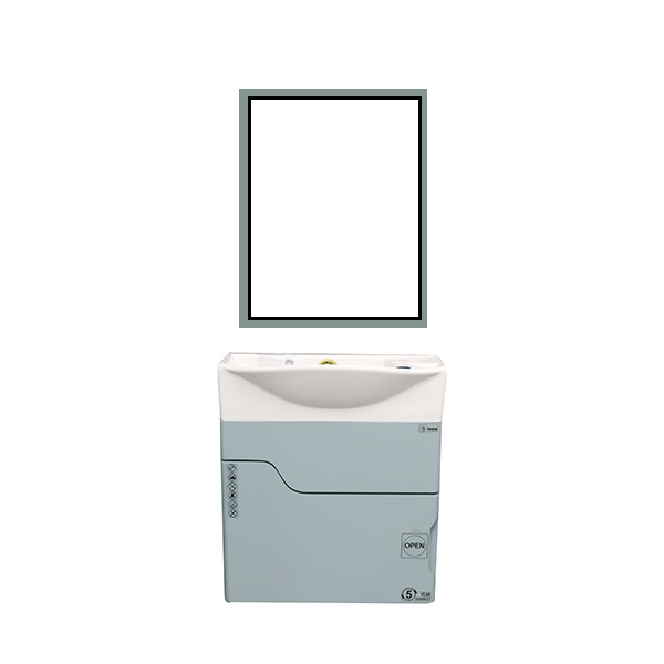ست کابینت و روشویی مدل رمینی به همراه آینه