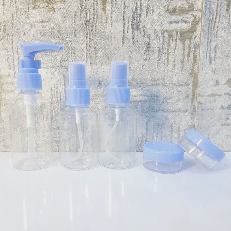 بطری و محفظه نگهداری کرم مدل مسافرتی بسته 5 عددی