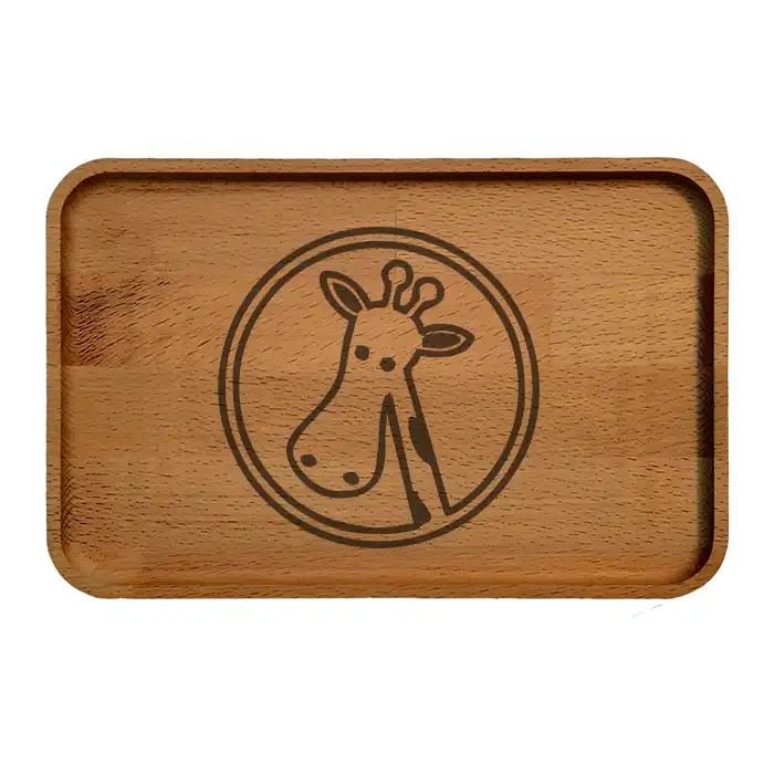 سینی چوبی مدل زرافه