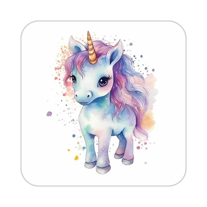 زیر لیوانی کاکتی طرح اسب تک شاخ و یونیکورن مدل mp33204