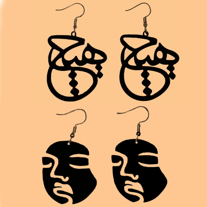 گوشواره زنانه مدل هیچ و رخ مجموعه 2 عددی گوشواره زنانه مدل هیچ و رخ مجموعه 2 عددی