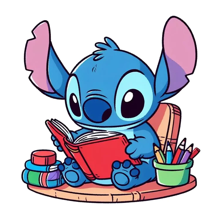 استیکر پارچه و لباس پاد آفرین مدل کارتونی استیچ کیوت بامزه کد S3934