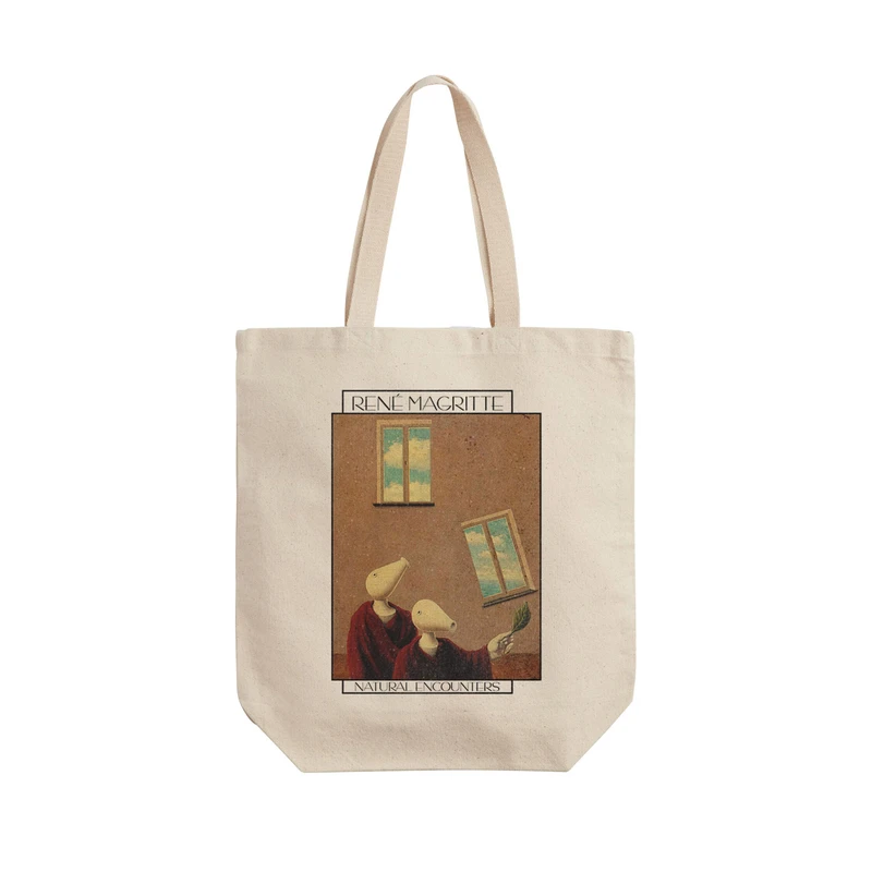 ساک خرید ترمه طراحان ایده مدل برخورد طبیعی از ماگریت کد art0402 - L