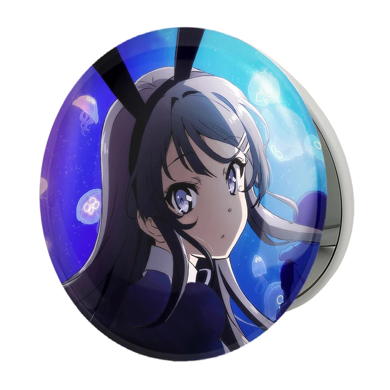 آینه جیبی خندالو طرح مای سان انیمه دختر مدل تاشو کد 12133 