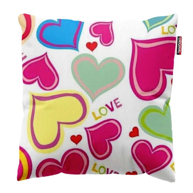 کوسن پاد آفرین طرح قلب سایز 30*30 سانتی متر کد 902