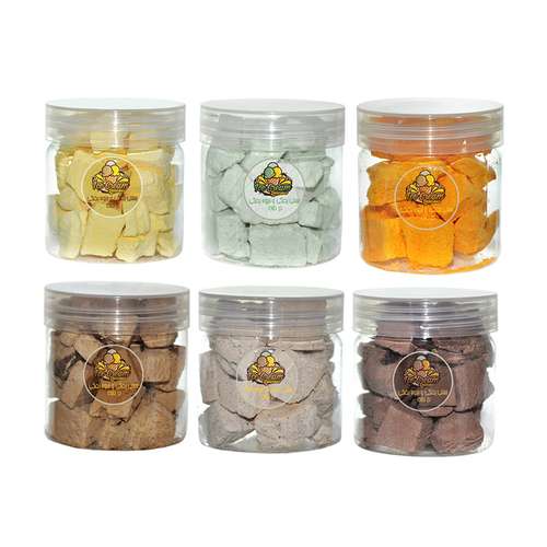  بستنی خشک طالبی و انبه وماسالا و شکلاتی و کیک قهوه و زعفرانی دردانه - 240 گرم بسته 6 عددی