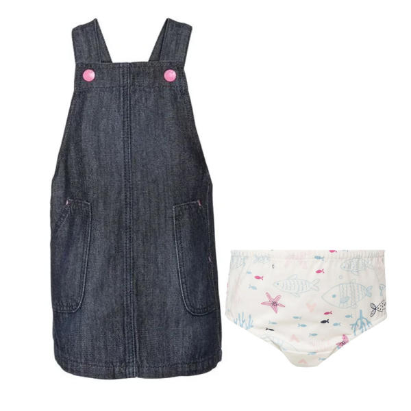 ست سارافون و شورت نوزادی دخترانه لوپیلو مدل G147