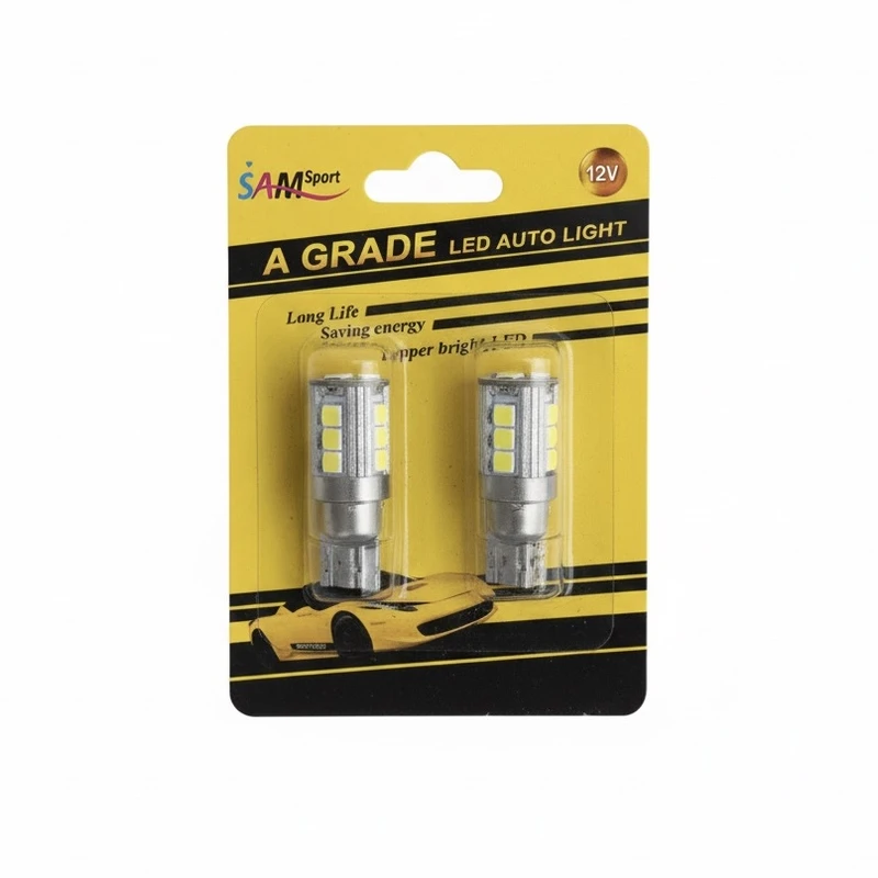 لامپ ال ای دی خودرو سام مدل cree15 پایه آریایی بسته دو عددی