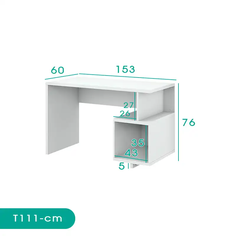 میز تحریر اسمردیس مدل T111 - MDF