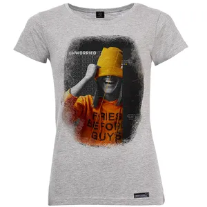 تی شرت آستین کوتاه زنانه 27 مدل So Happy کد MH1239