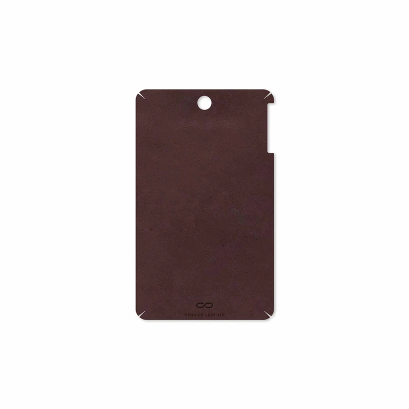 برچسب پوششی ماهوت مدل Matte-Dark-Brown-Leather مناسب برای تبلت لنوو A7-50 A3500 2014