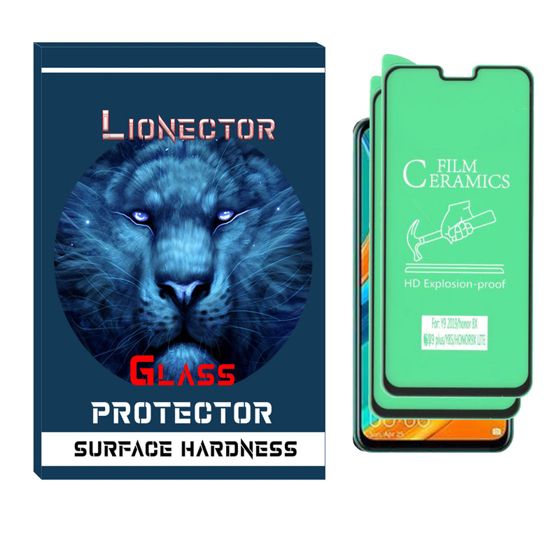 محافظ صفحه نمایش سرامیکی لایونکتور مدل LICR-02 مناسب برای گوشی موبایل هوآوی Y8S بسته دو عددی