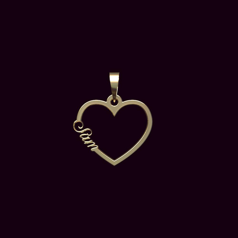 آویز گردنبند طلا 18 عیار زنانه مدوپد مدل اسم سام sam کد PB1-10012