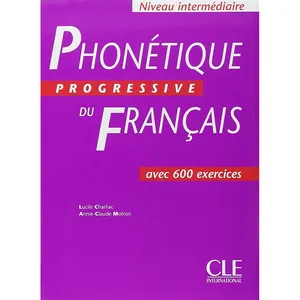 کتاب Phonetique progressive du francais niveau intermediaire اثر lucile charliac , anne claude motron انتشارات CLE international