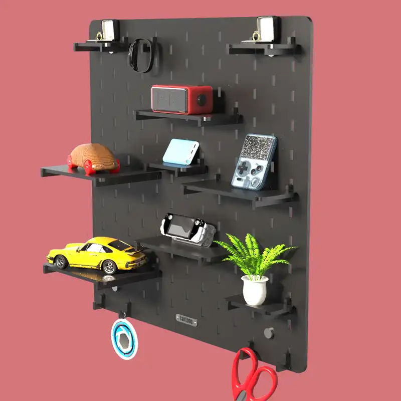 شلف ديواري مدل پگ بورد 50x50