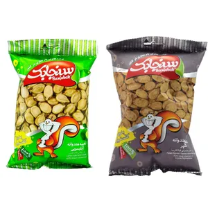تخمه هندوانه با طعم گلپر و ابلیمو سنجابک - 90 گرم بسته 2 عددی