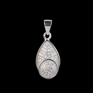 آویز گردنبند نقره زنانه مدل فانتزی کد NG2608