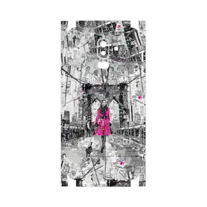 MAHOOT Collage of Catwalk Bridge-FullSkin Cover Sticker for Samsung Galaxy J8