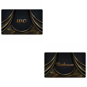 پادری مدل سه لایه رویه مخمل طرح حمام و سرویس بهداشتی کد 40910 مجموعه دو عددی