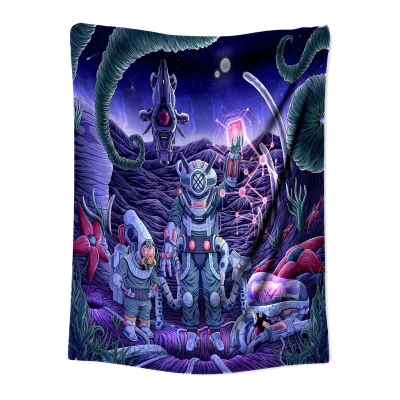  پوستر پارچه ای مدل بکدراپ بلک لایت کد 354