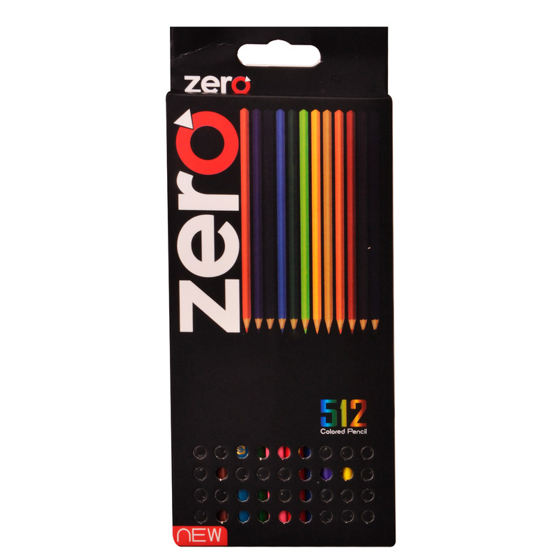 مداد رنگی 12 رنگ زیرو مدل 512
