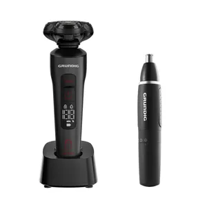 ماشین اصلاح موی صورت شارژی گروندیگ مدل MS 9130 به همراه مو زن گوش و بینی گروندیگ مدل MT 3810