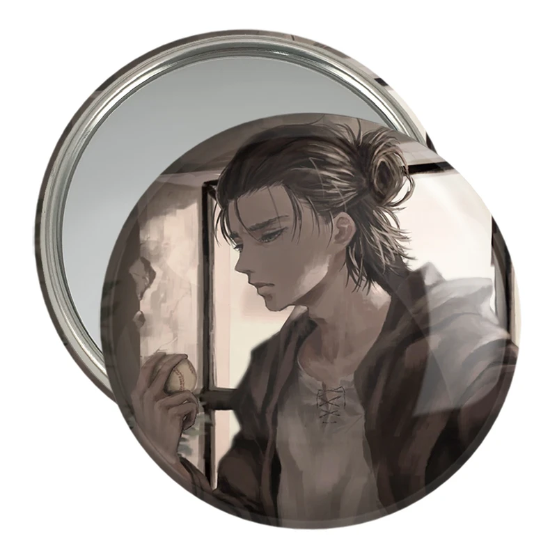 آینه جیبی خندالو مدل ارن انیمه اتک آن تایتان Attack on Titan  کد 18571