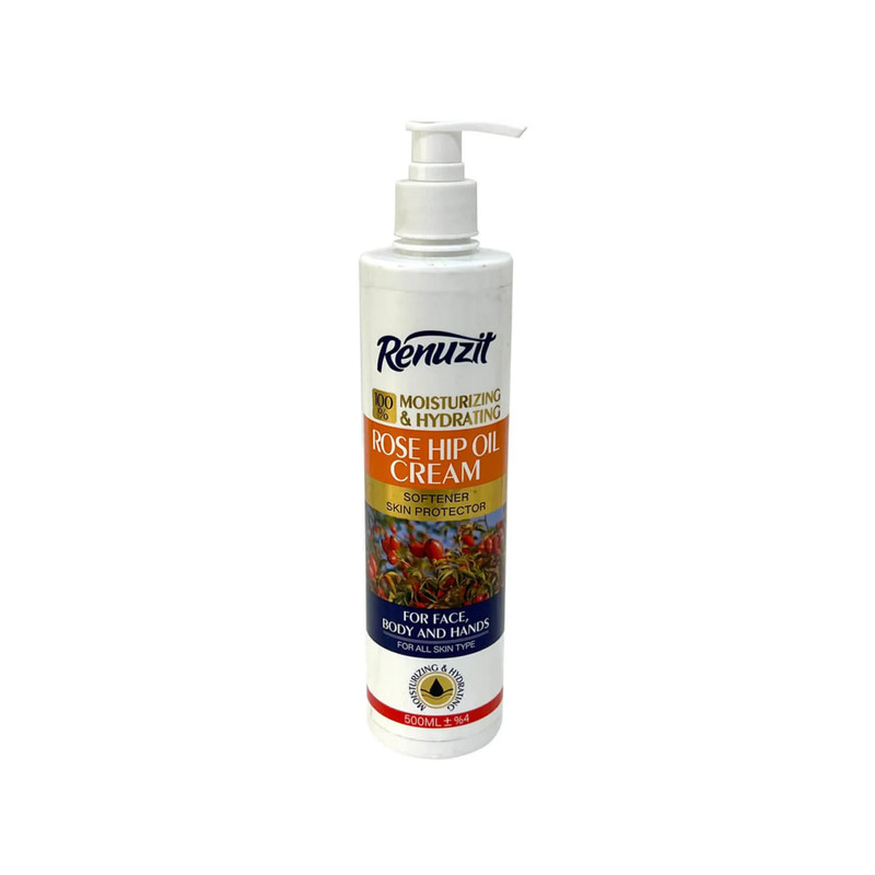 کرم آبرسان و مرطوب کننده رینوزیت مدل Rose Hip Oil حجم 500 میلی لیتر