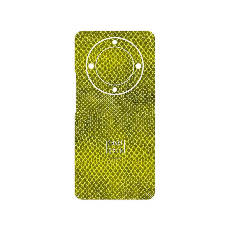 برچسب پوششی ماهوت مدل Yellow Snake Skin مناسب برای گوشی موبایل آنر Magic 5 Lite