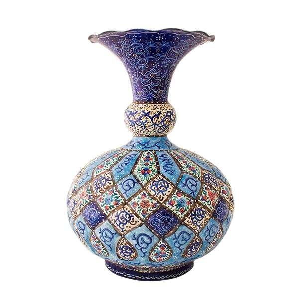گلدان میناکاری طرح کرشمه کد 3
