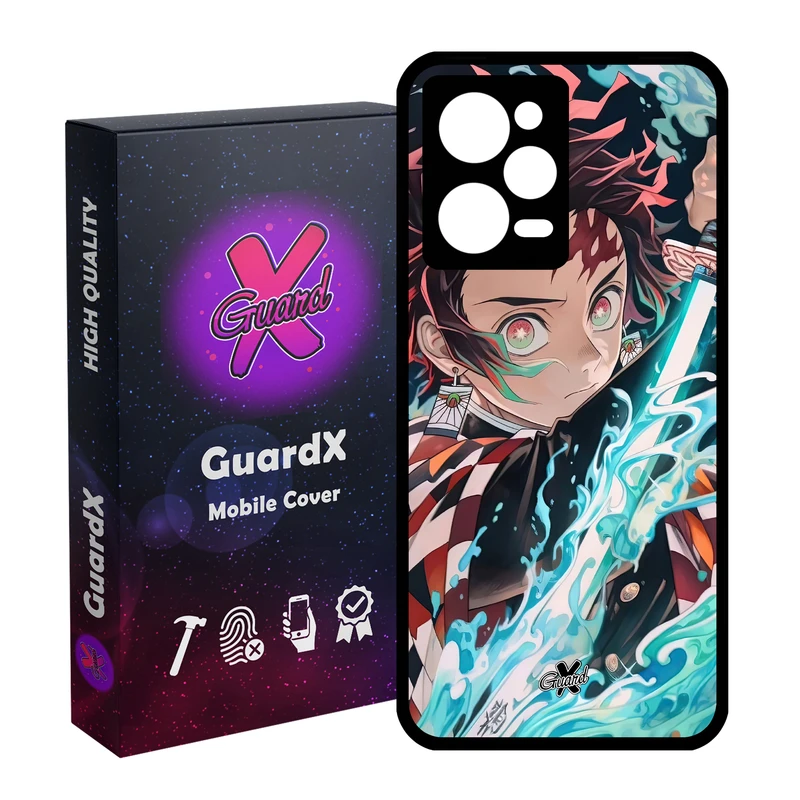 کاور گارد ایکس طرح Demon Slayer Anime مدل Glass10589 مناسب برای گوشی موبایل شیائومی Redmi Note 12 Pro 5G/Poco X5 Pro 5G/Note 12 Pro Pro speed