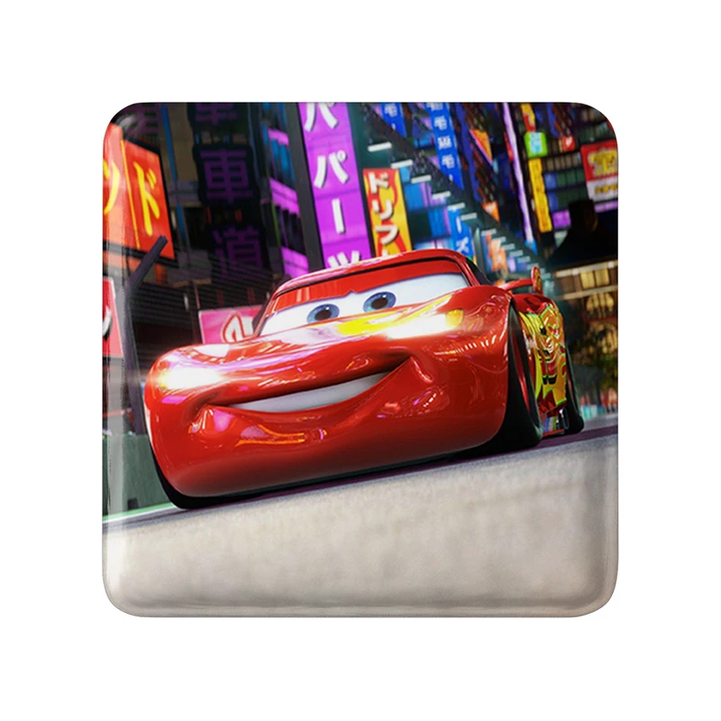 مگنت خندالو طرح ماشین ها (Cars) مدل مربعی کد 36530
