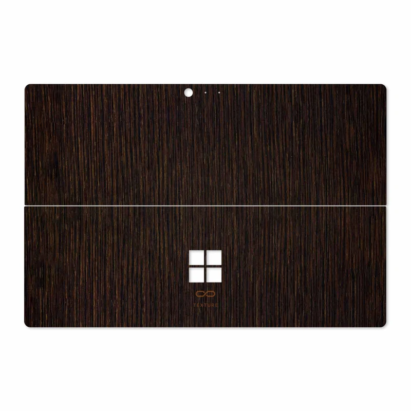 برچسب پوششی ماهوت مدل Dark-Gold-Stripes-Wood مناسب برای تبلت مایکروسافت Surface Pro 4 2015