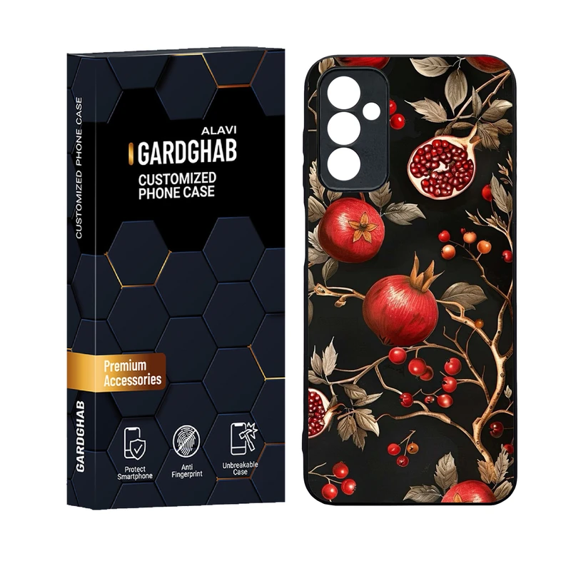 کاور گارد قاب علوی دورژله ای پشت گلس مدل هنری مناسب برای گوشی موبایل سامسونگ Galaxy F13