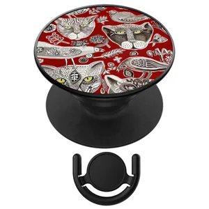 پایه نگهدارنده گوشی موبایل پاپ  سوکت آکام مدل APSC002191 به همراه پاپ کلیپ