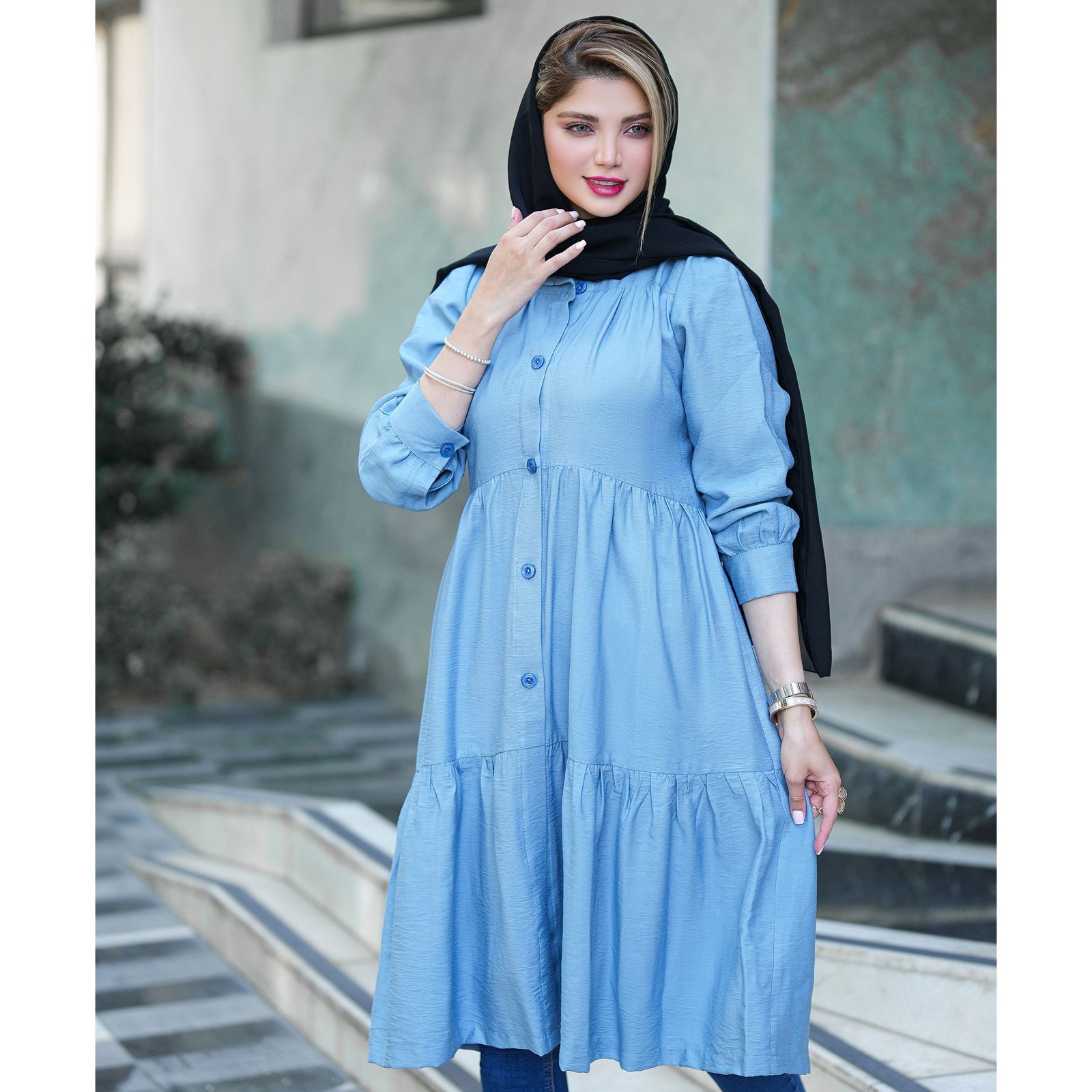 مانتو زنانه السانا مدل پالیز کد 85222 -  - 2