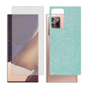 Glass Together model transparent screen protector suitable for Samsung Galaxy Note20 Ultra 5G mobile phone with cover sticker on the back of the phone