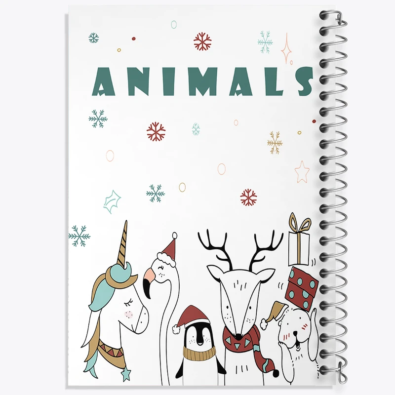 دفتر نقاشی 50 برگ خندالو طرح حیوانات بامزه و کیوت کد N2533