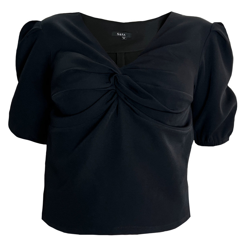 بلوز آستین کوتاه زنانه مدل گره