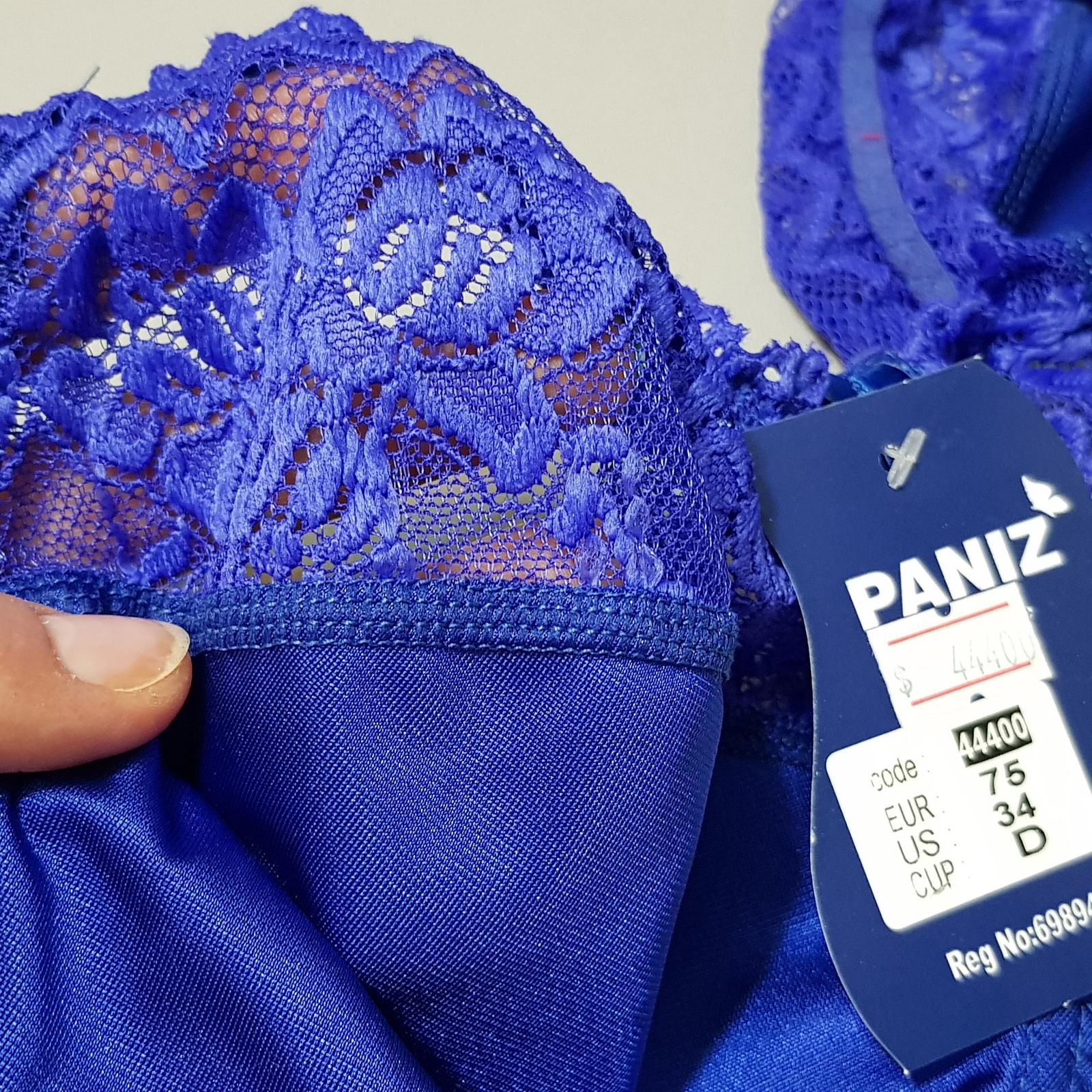 سوتین زنانه پانیذ مدل فنردار گیپوری کد 44400 -  - 4