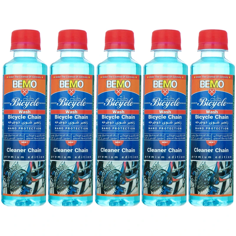 مایع زنجیر شوی دوچرخه بمو مدل B10 حجم 250 میلی لیتر بسته 5 عددی