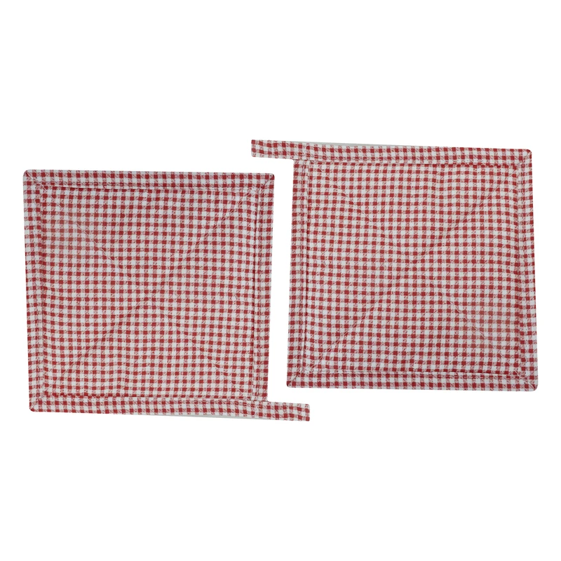دستگیره خانه داری پارچه ای دیمن مدل چهارخانه کلاسیک بسته 2 عددی