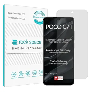 Rock space Resistant model transparent screen protector suitable for Xiaomi Poco C71 mobile phone