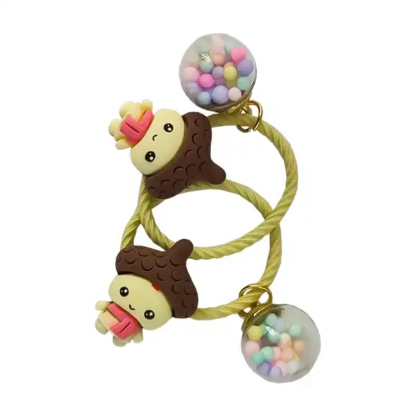 کش مو زنانه مدل عروسکی آکواریومی کد 40524 بسته 2 عددی